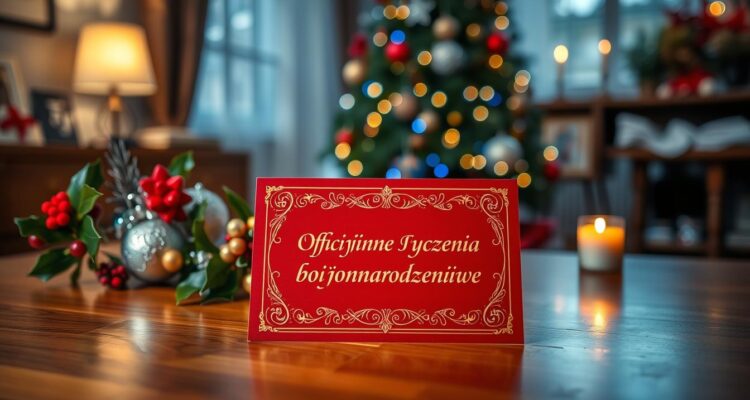 Życzenia bożonarodzeniowe oficjalne