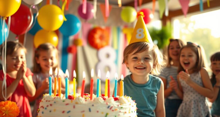 Życzenia urodzinowe dla ośmiolatka